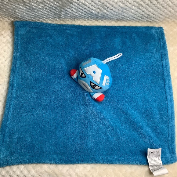 Miniso Marvel Captain America Plush Lovey Security Blanket Toy - Picture 3 of 16